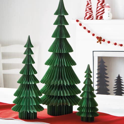 Tag Evergreen Paper Tree Decor In Green
