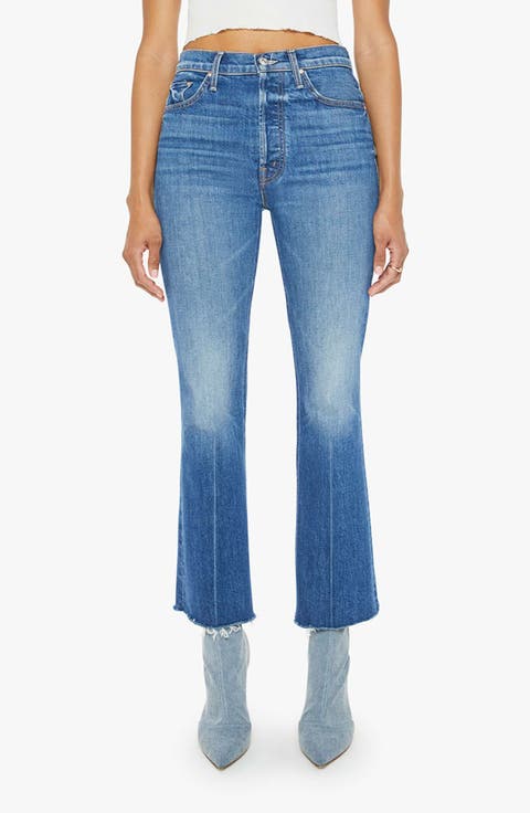 The Tripper High Waist Ankle Fray Flare Jeans (It's a Small World)