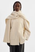 LAMARQUE ANCA | Wool Scarf Jacket