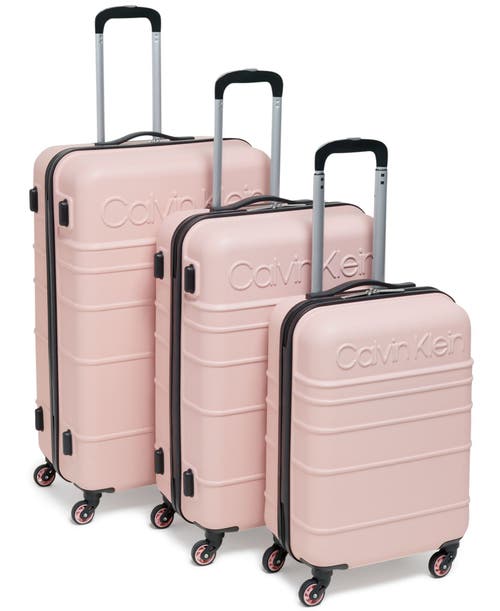 Calvin Klein Fillmore 3 Piece Set In Silver/pink