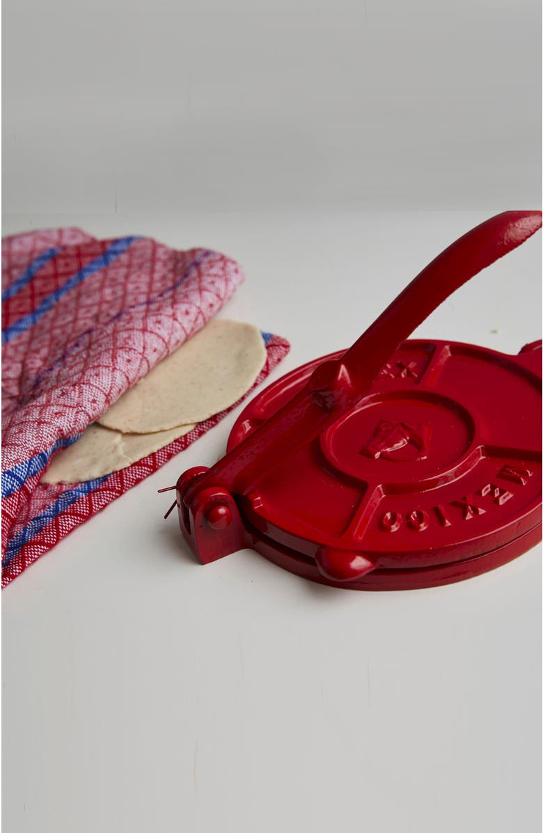 Verve Culture Red Cast Iron Tortilla Kit, Alternate, color, Red