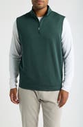 Peter Millar Galway Melange Performance Quarter Zip Vest