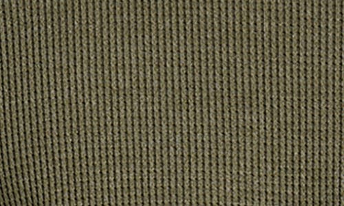 Quiksilver Nelson Long Sleeve Thermal Cotton Blend Pullover In Green