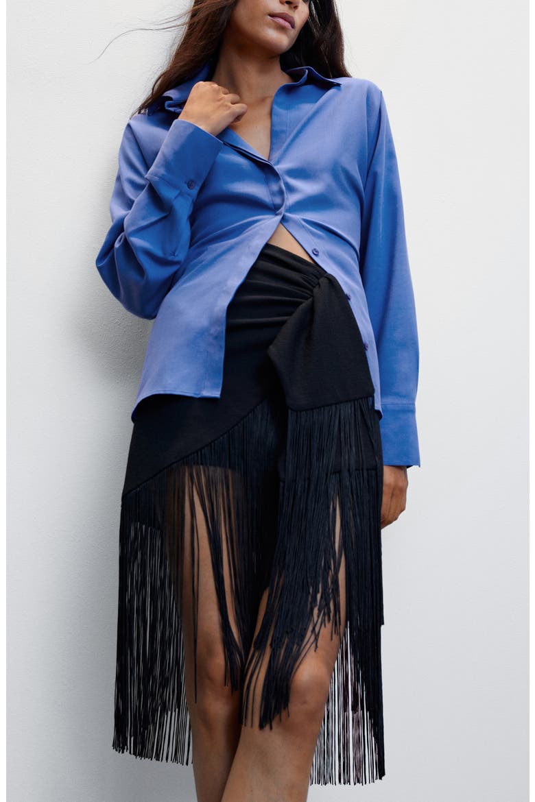 Covered Placket Shirt, Alternate, color, MEDIUM BLUE