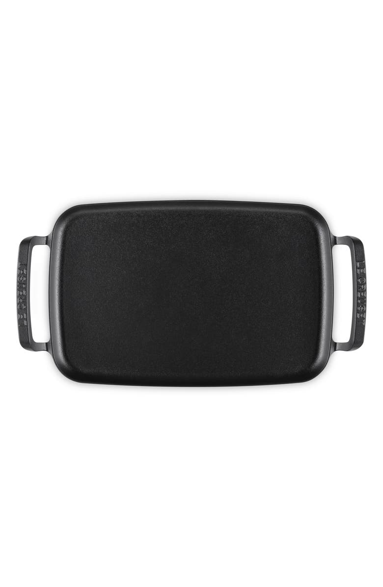 Le Creuset Alpine Outdoor Rectangular Griddle, Alternate, color, Matte Black
