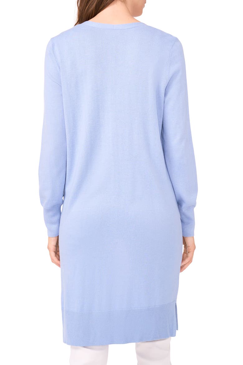 Open Front Longline Cardigan, Alternate, color, FOREVER BLUE