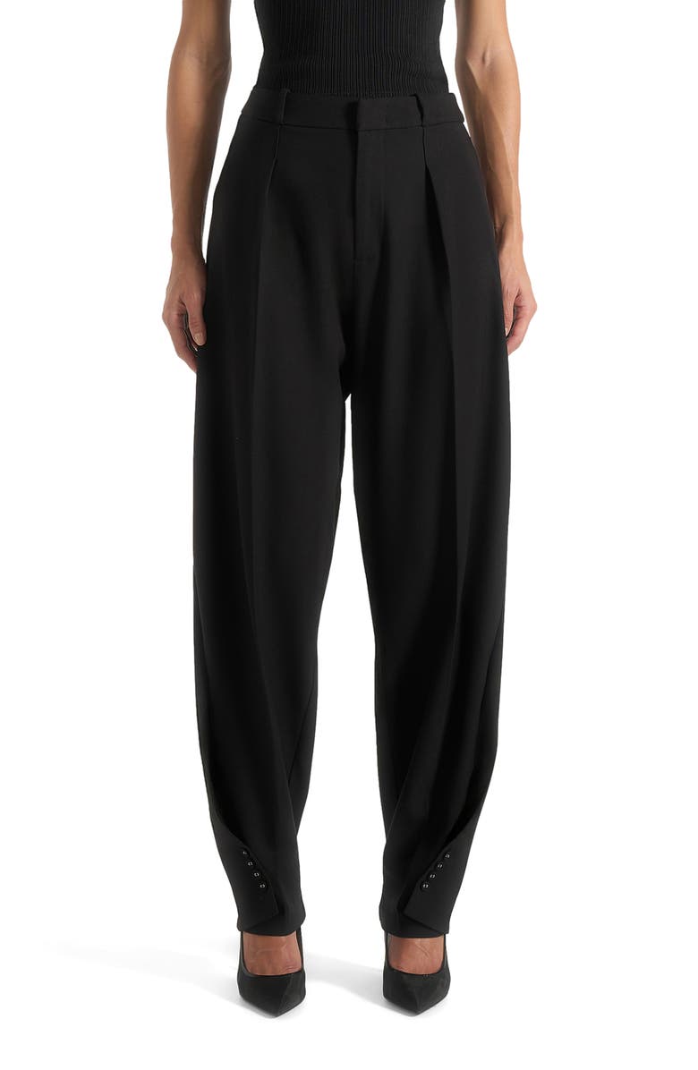 Manière De Voir Sophie Wool Twist Leg Tailored Trousers, Alternate, color, 
