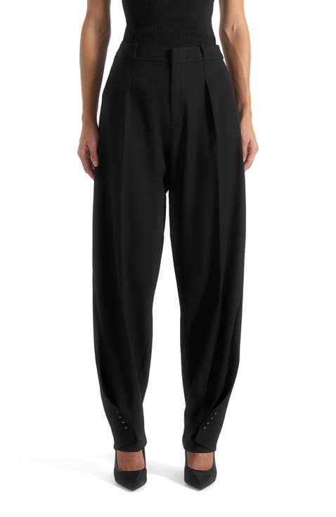 Sophie Wool Twist Leg Tailored Trousers
