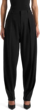 Manière De Voir Sophie Wool Twist Leg Tailored Trousers