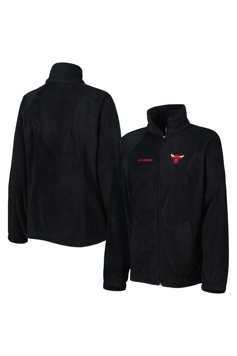 Women's Columbia Black Chicago Bulls Benton Springs Raglan Full-Zip Jacket, Main, color, Black