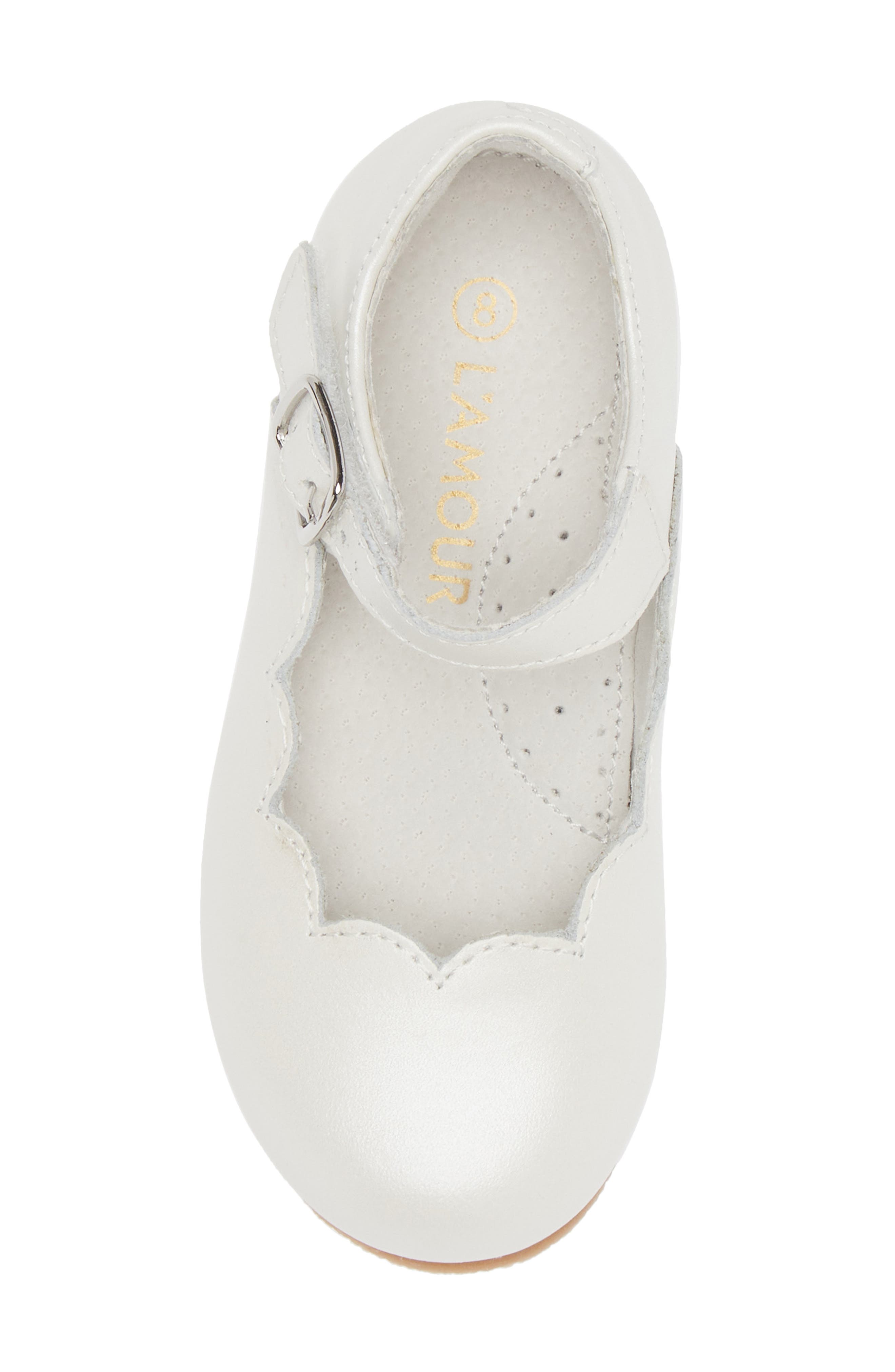 Kids' Sonia Mary Jane Flat, Alternate, color, WHITE