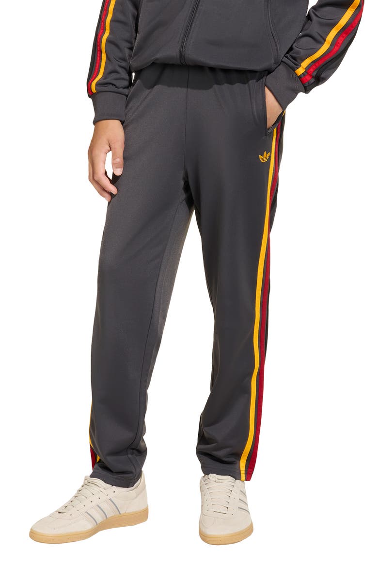 Kids' Firebird Recycled Polyester Track Pants, Alternate, color, UTILITY BLACK/ COLLEGIATE GOLD
