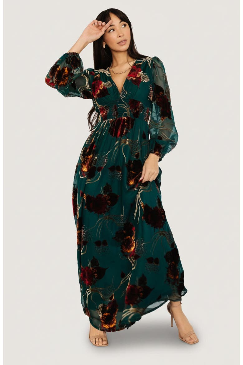 Mikla Maxi Dress, Main, color, Jade Multi