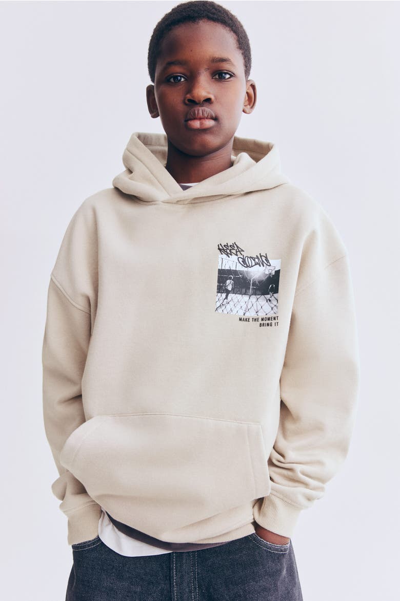 Hoodie, Main, color, Light beige/Non Stop