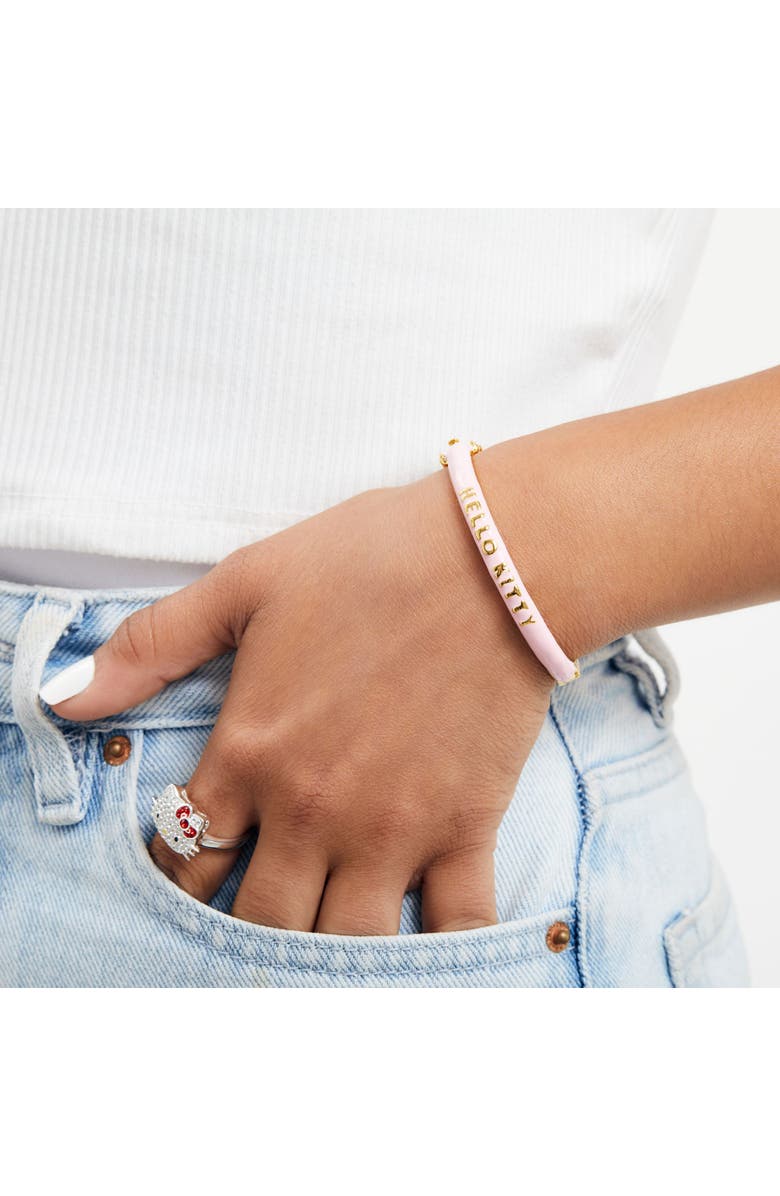 Hello Kitty Enamel Hinge Bangle Bracelet, 6.5 Inches, Alternate, color, 