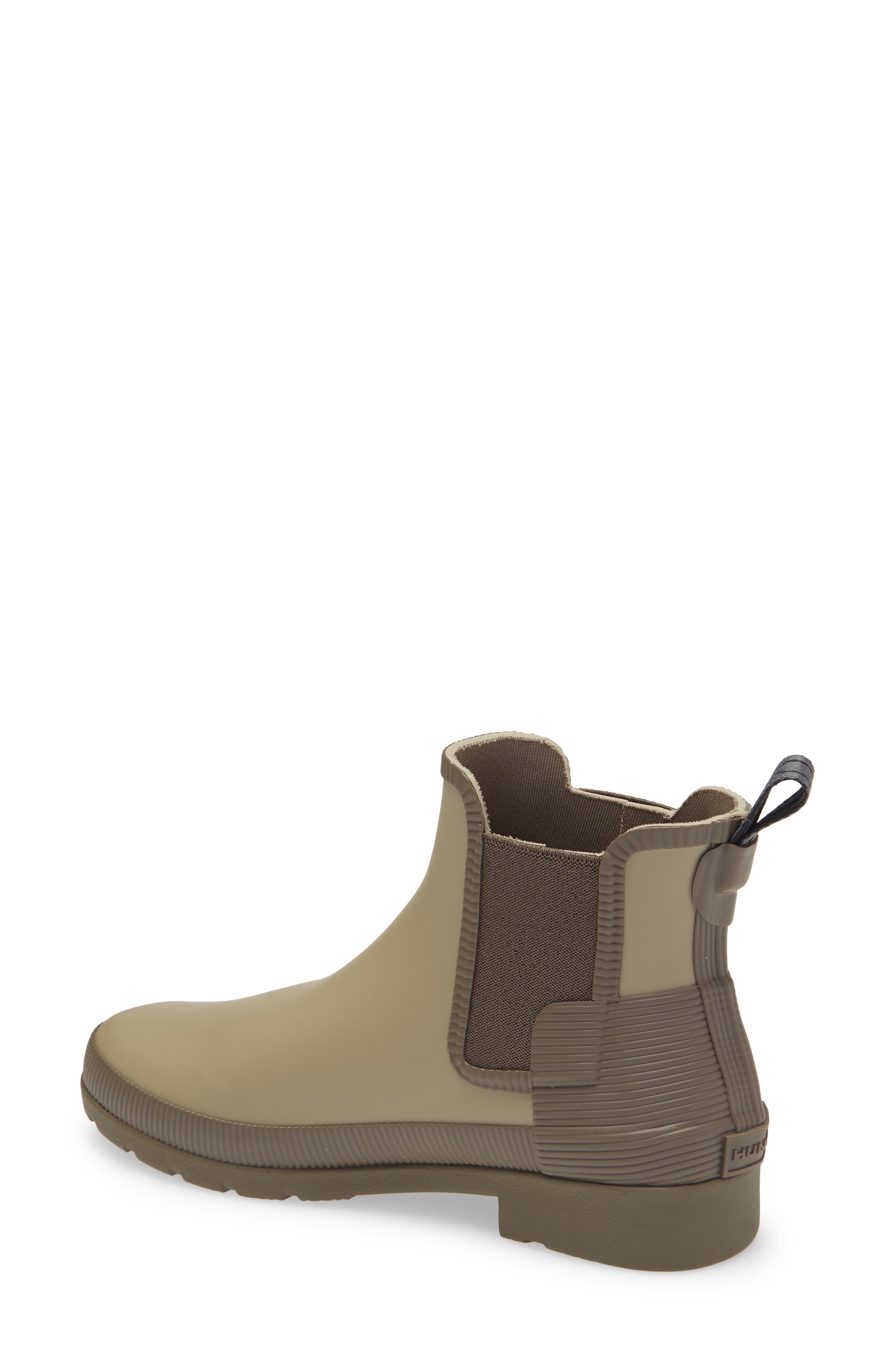 Hunter Refined Texture Block Chelsea Boot, Alternate, color, 