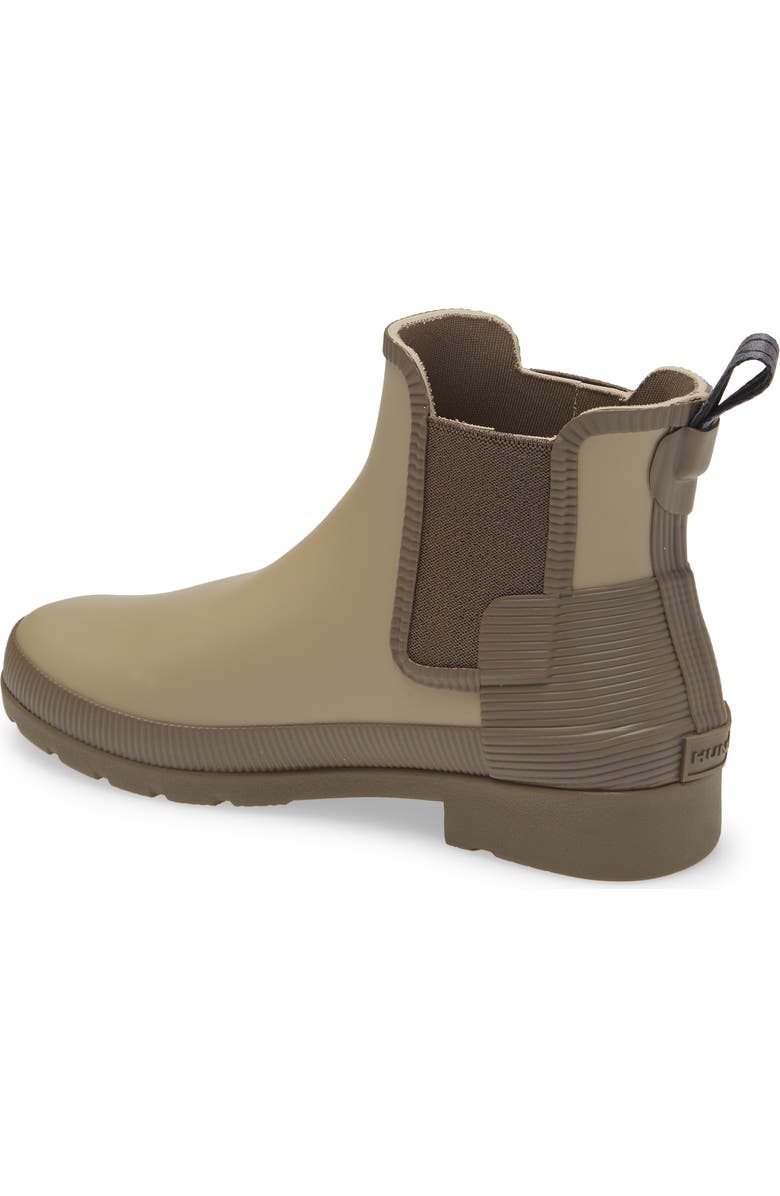 Hunter Refined Texture Block Chelsea Boot, Alternate, color,