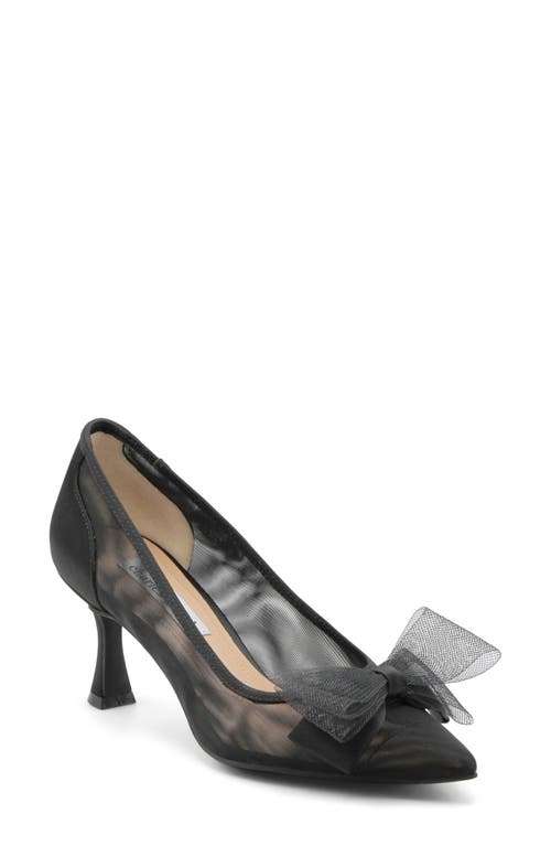 Charles David Averna Pointed Cap Toe Pump In Black