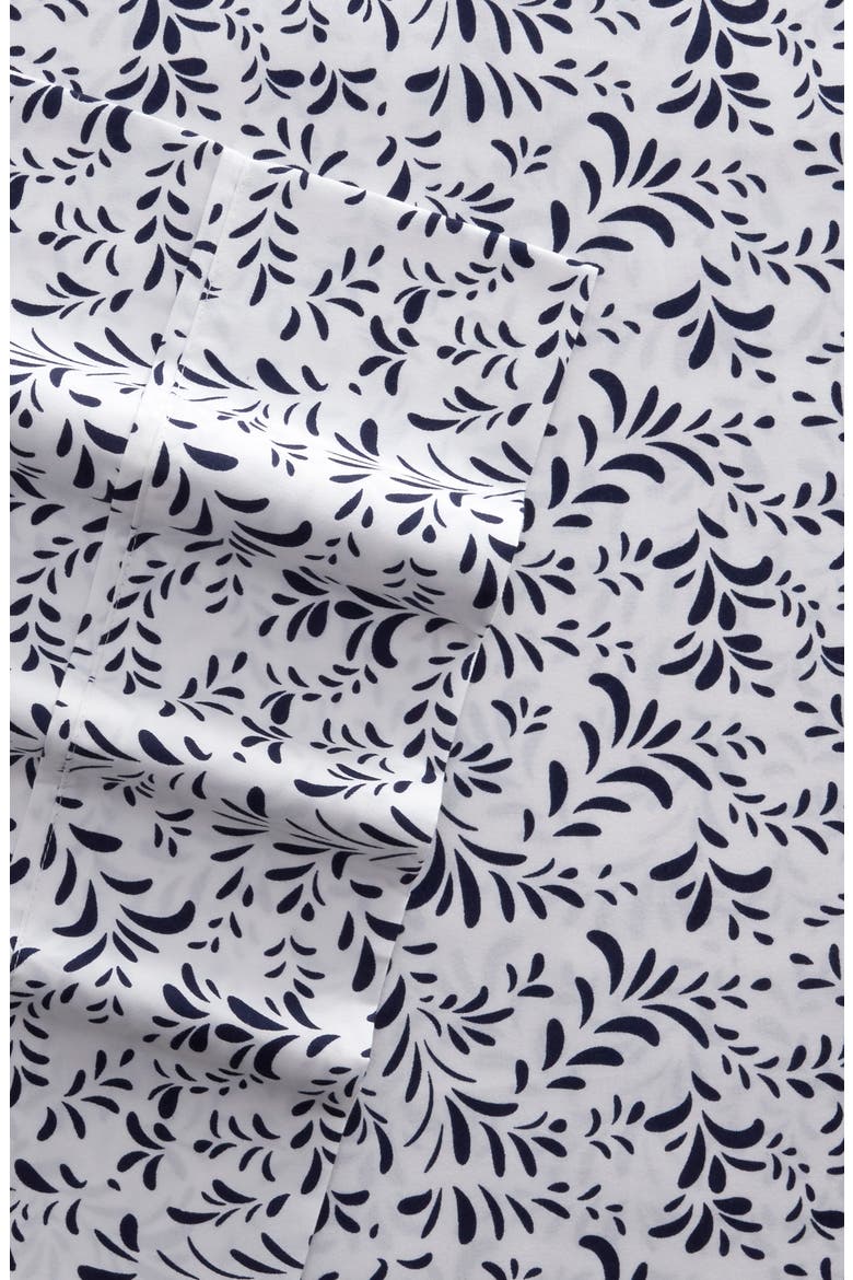 Premium Ultra Burst of Vines Pattern 4-Piece Bed Sheets Set, Alternate, color, NAVY