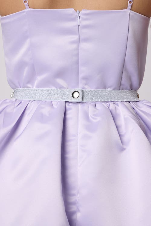 Un Deux Trois Stretchy Glitter Rhinestone Belt In Metallic
