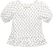 Hope & Henry Baby Girls' Organic Knit Peplum Top, Infant