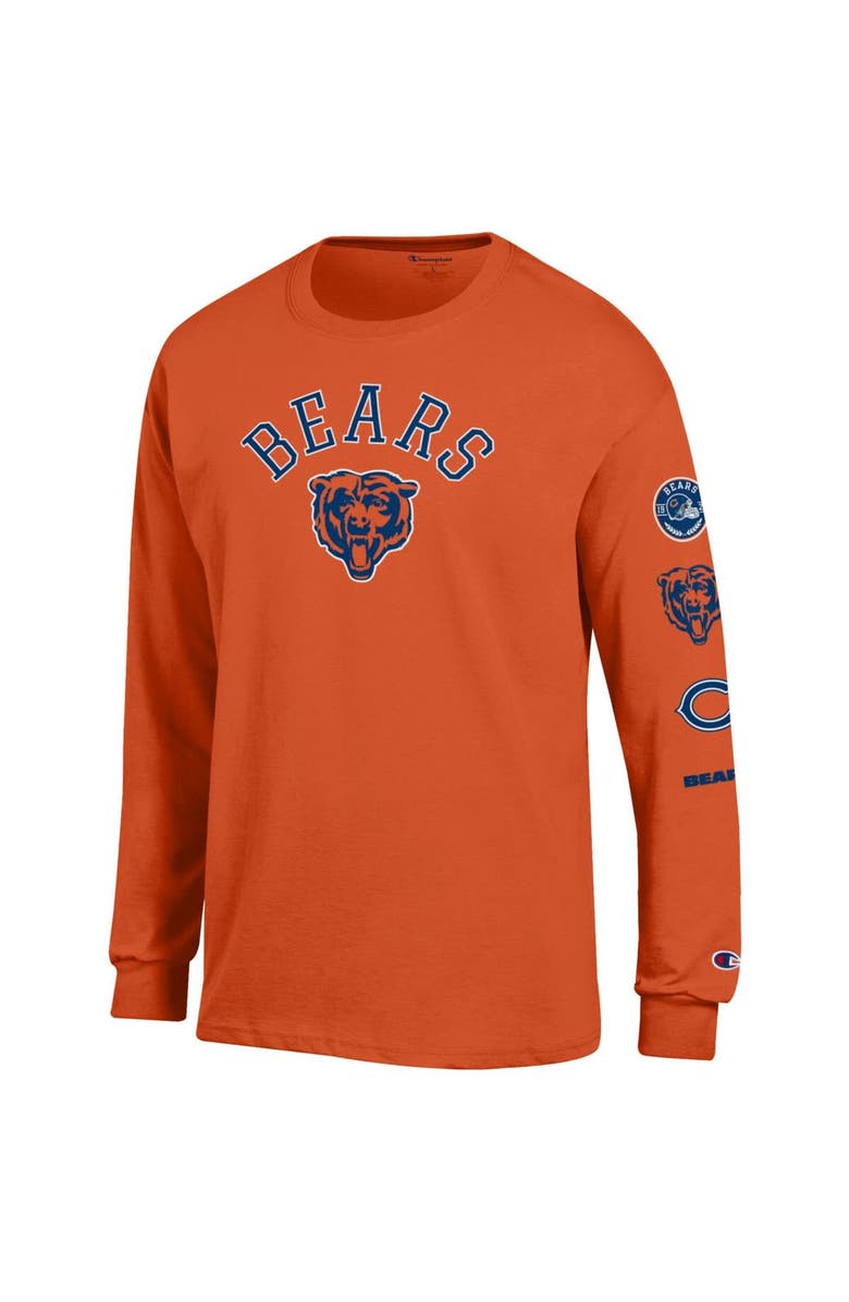 Champion Men's Champion  Orange Chicago Bears Seal Long Sleeve T-Shirt, Alternate, color, Orange