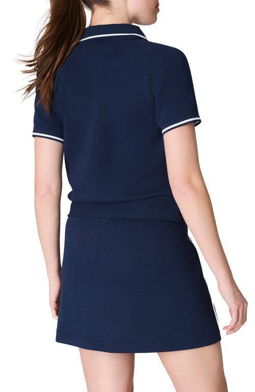 Spanx ® Airessentials Pique Polo Shirt In Timeless Navy