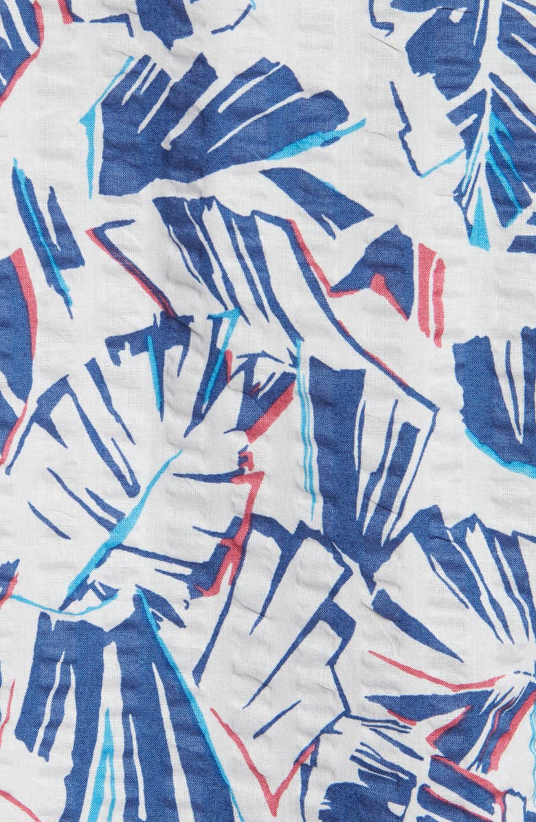 Tori Richard Trading Spaces Seersucker Short Sleeve Button-Up Shirt, Alternate, color,