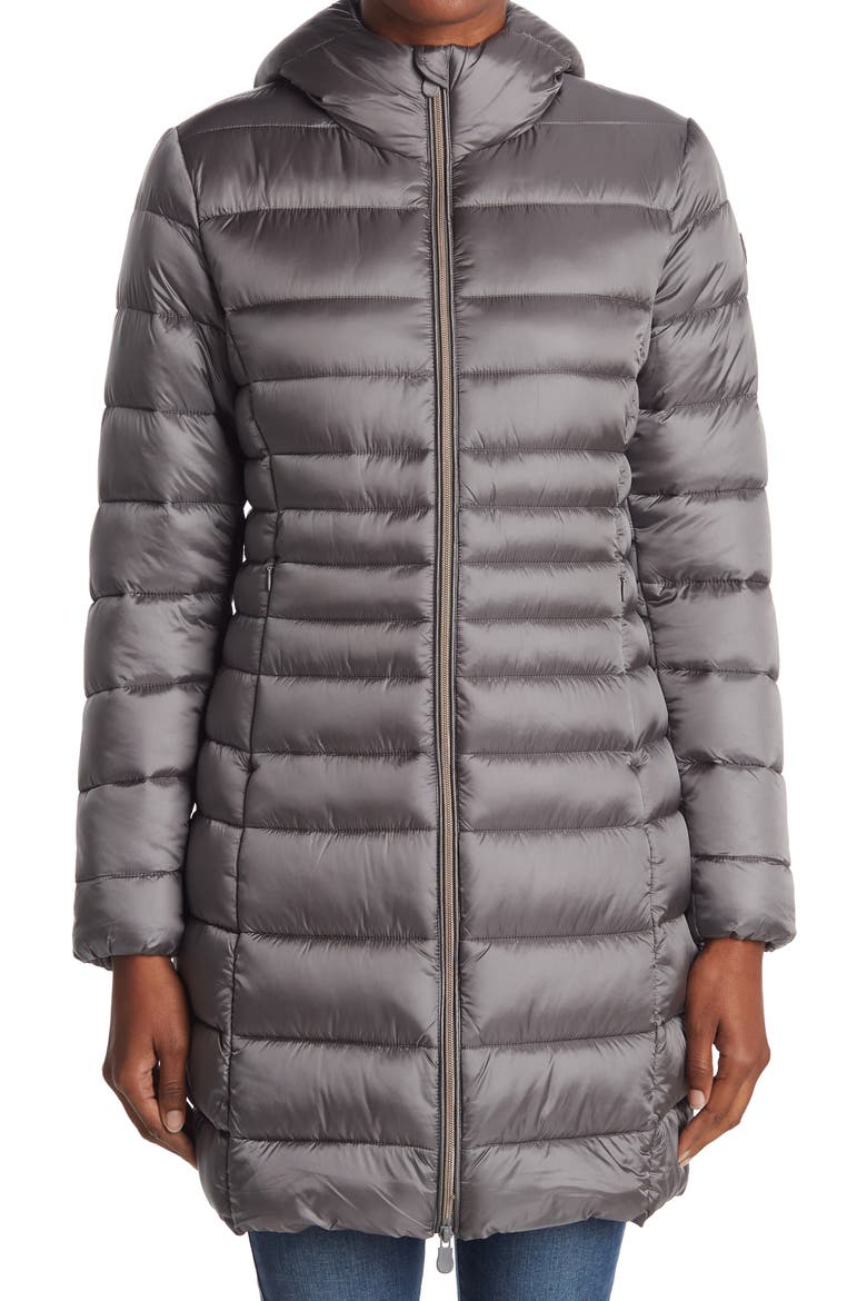 Iris Water Resistant Hooded Coat, Alternate, color, 15 MID GREY