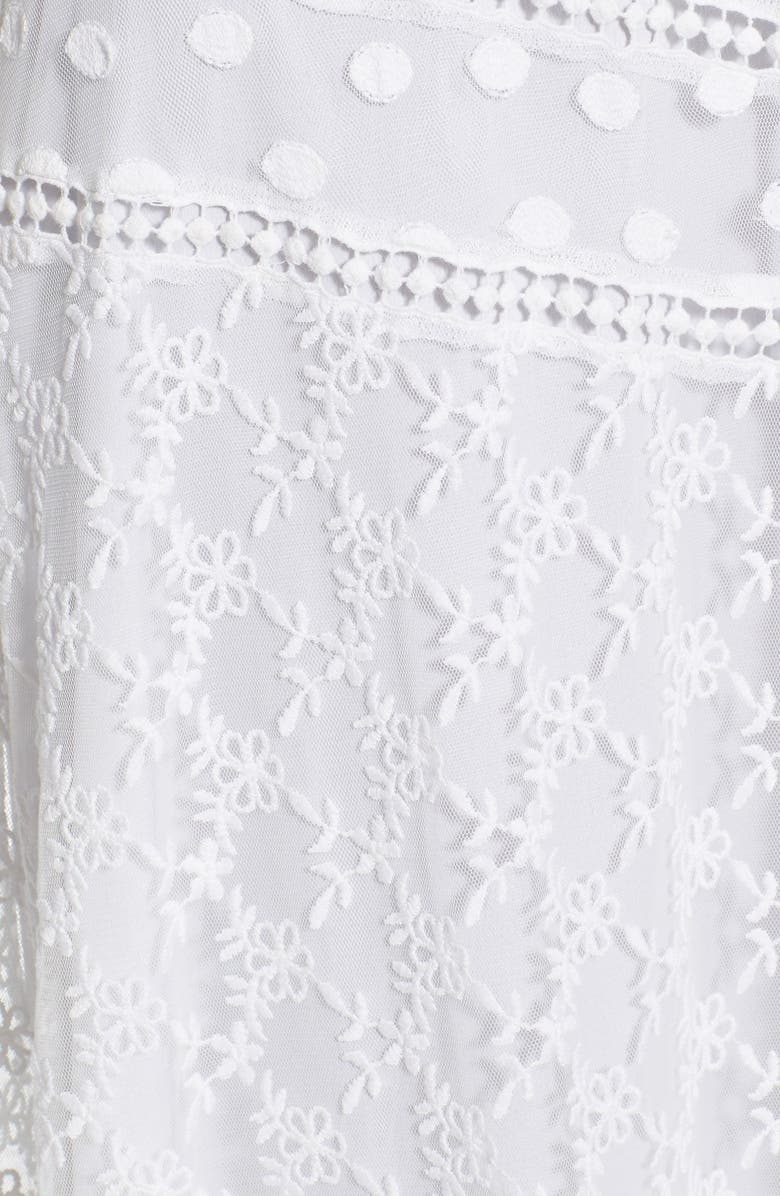 Tularosa 'Kyle' Embroidered High Neck Dress, Alternate, color, 