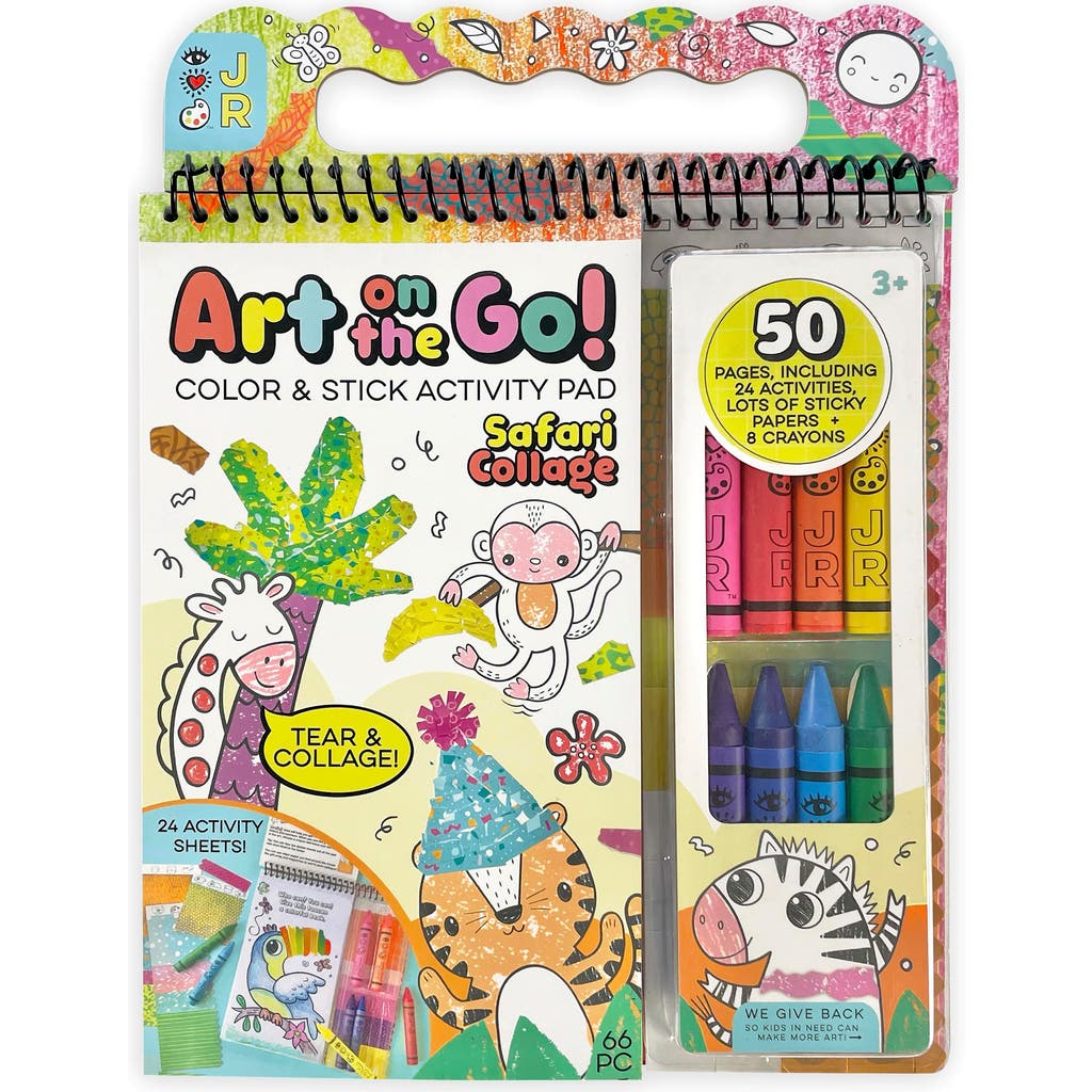 BRIGHT STRIPES Art On the Go Collage Fun Craft Set in Multi  product