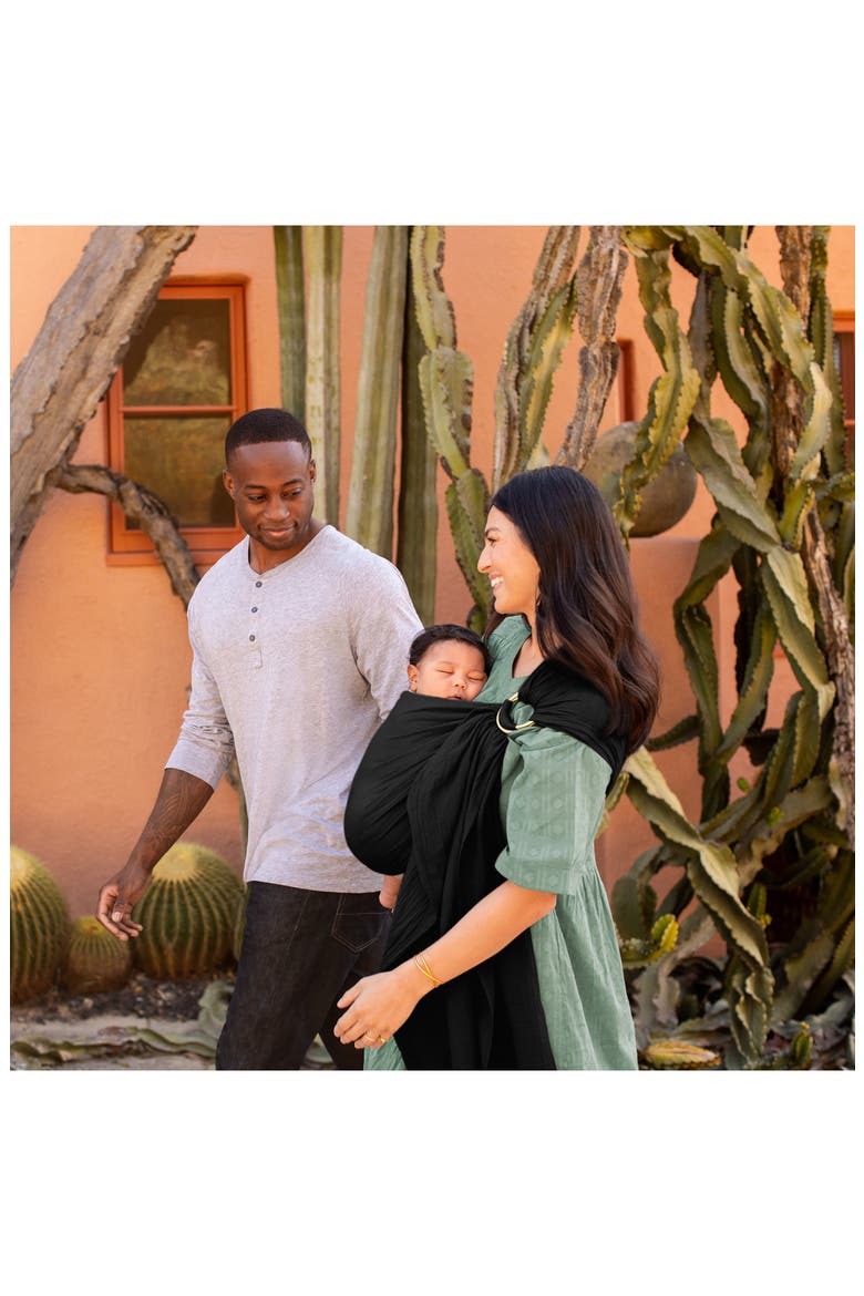 Ring Sling Double Gauze Baby Carrier, Alternate, color, ONYX