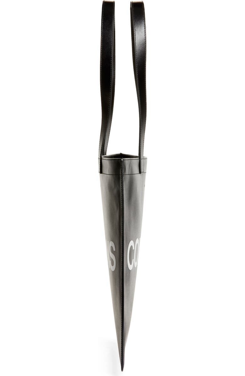 Comme des Garçons Wallets Huge Logo Leather Tote, Alternate, color,