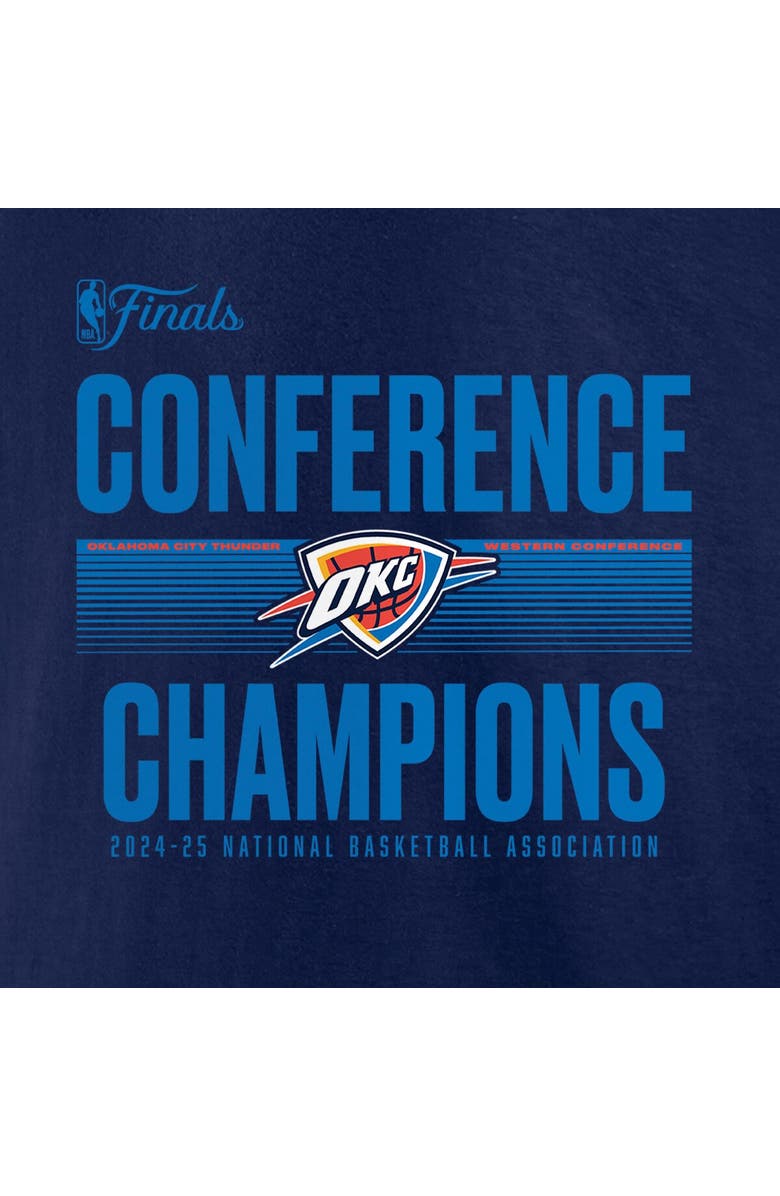 FANATICS Men's Fanatics  Navy Oklahoma City Thunder 2025 Western Conference Champions Ball Handler T-Shirt, Alternate, color, 