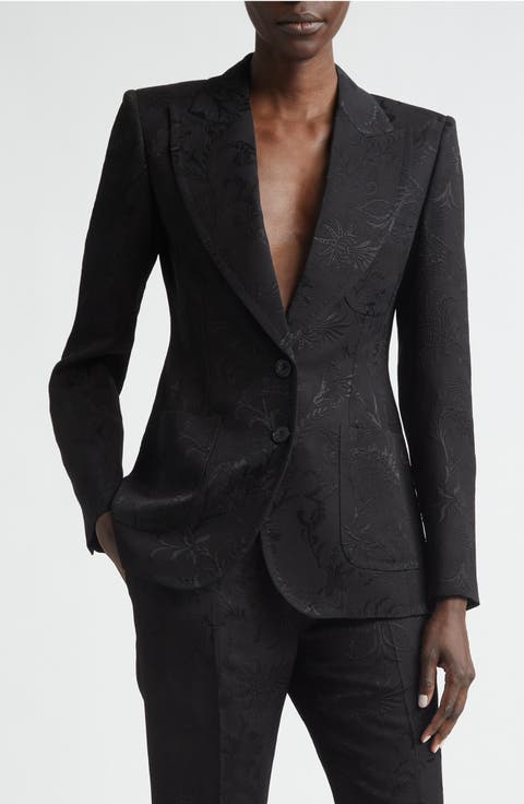 Tonal Floral Paisley Jacquard Jacket