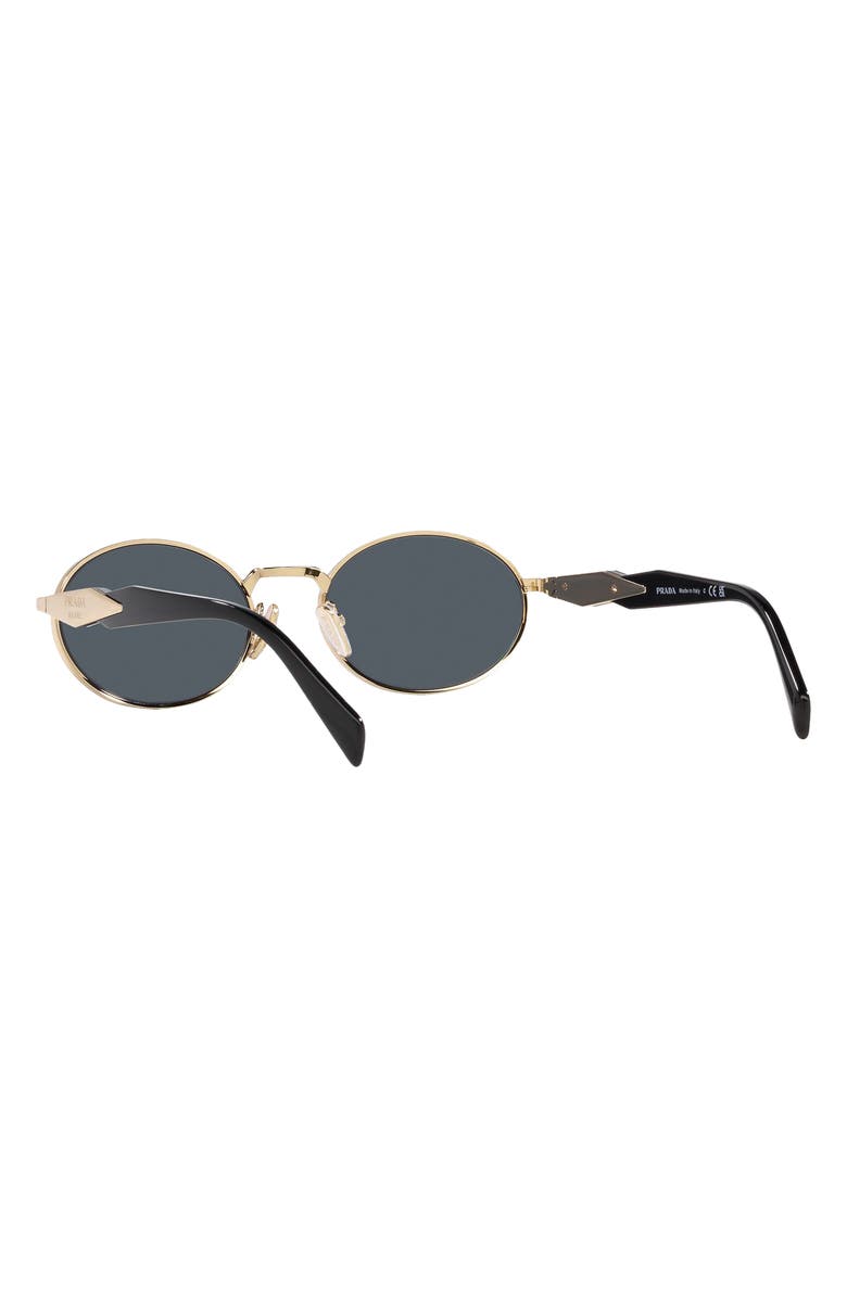 Prada 55mm Oval Sunglasses, Alternate, color, Dark Grey