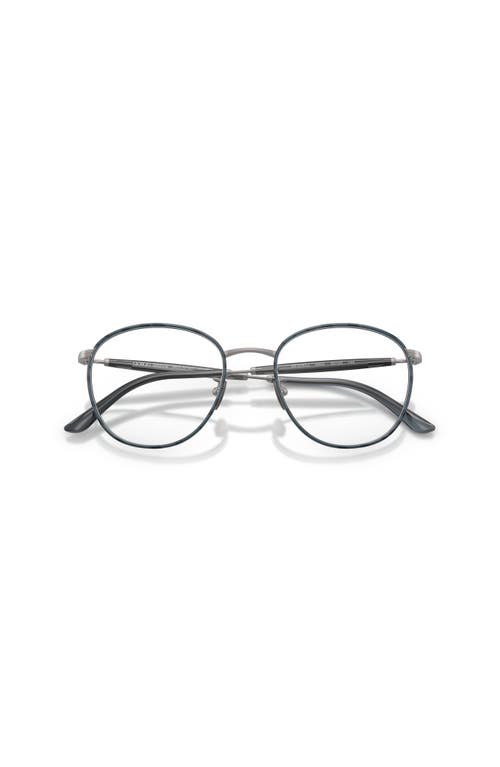 Giorgio Armani 52mm Phantos Optical Glasses In Metallic