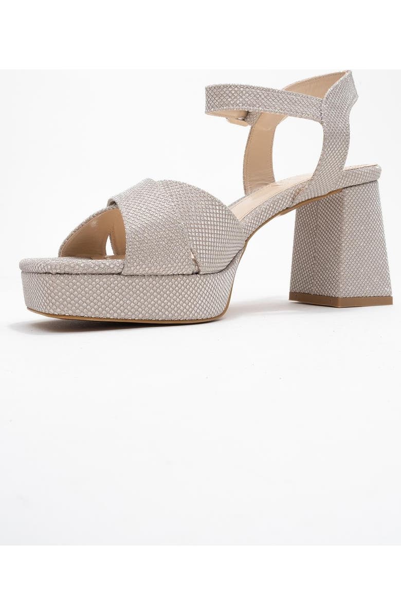 Prologue Shoes Lisbon Platform Block Heel Sandal, Alternate, color, Gold