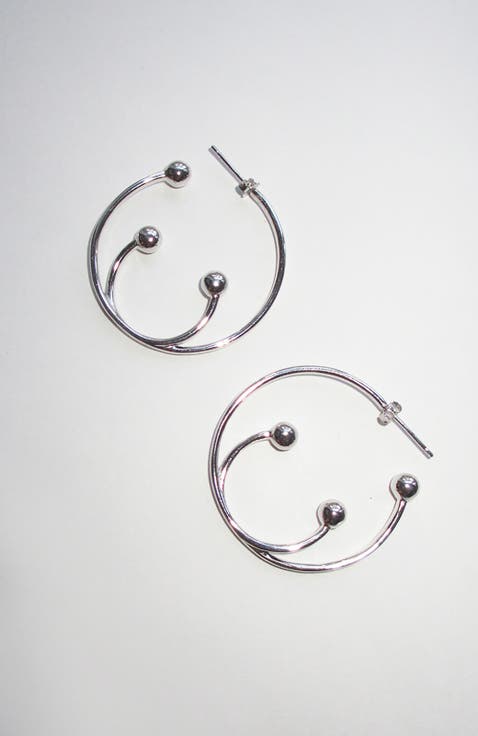 XL Pierced Hoop Earrings