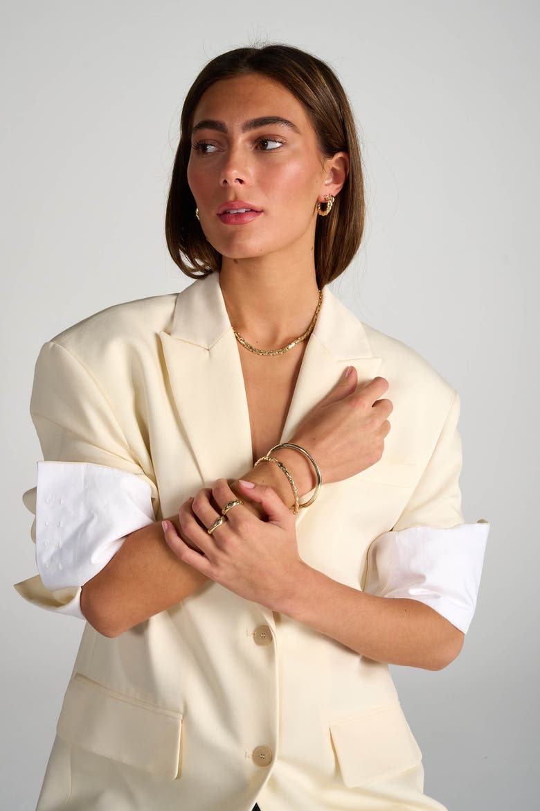Refine Necklace, Alternate, color, Gold