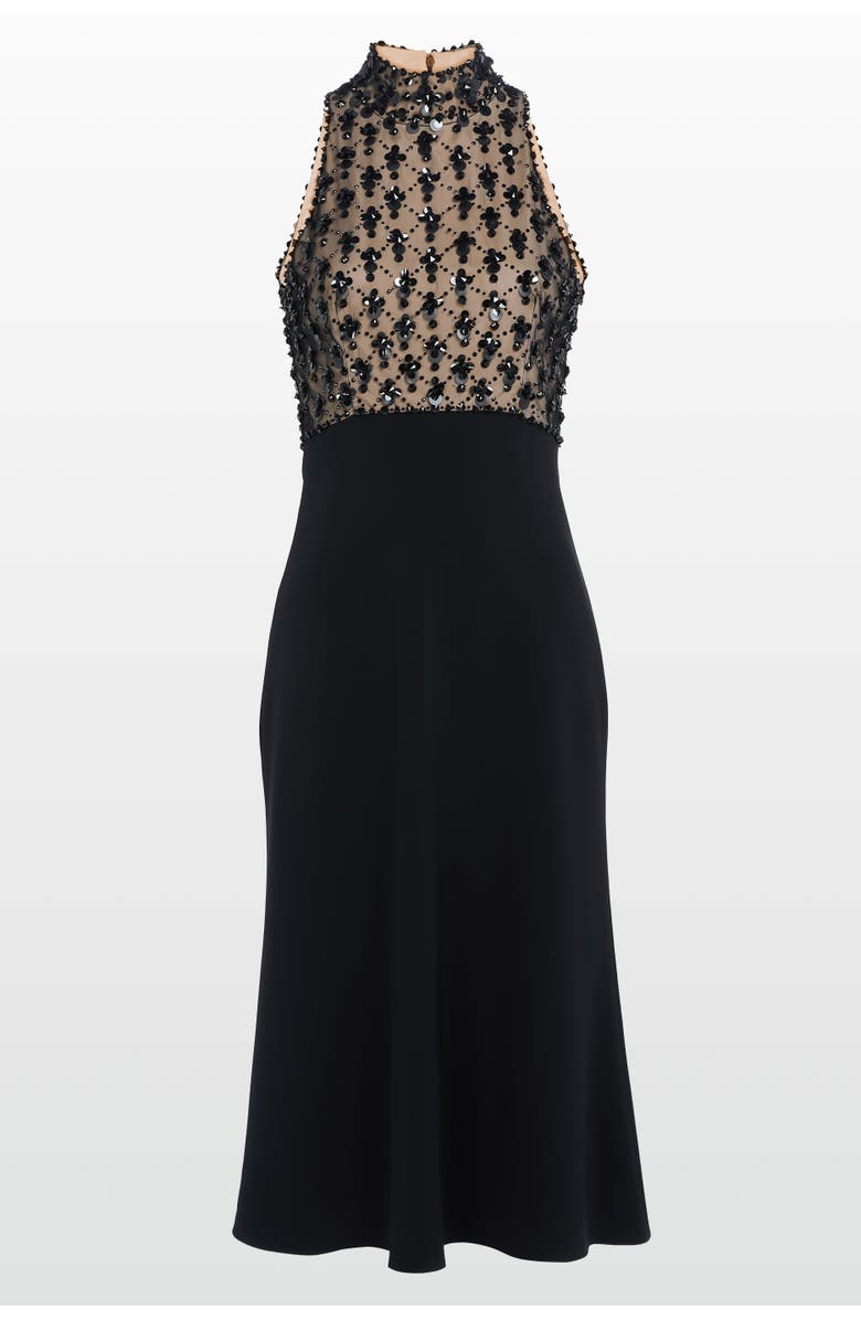Jenny Packham Aurelia Dress, Main, color, Liquorice