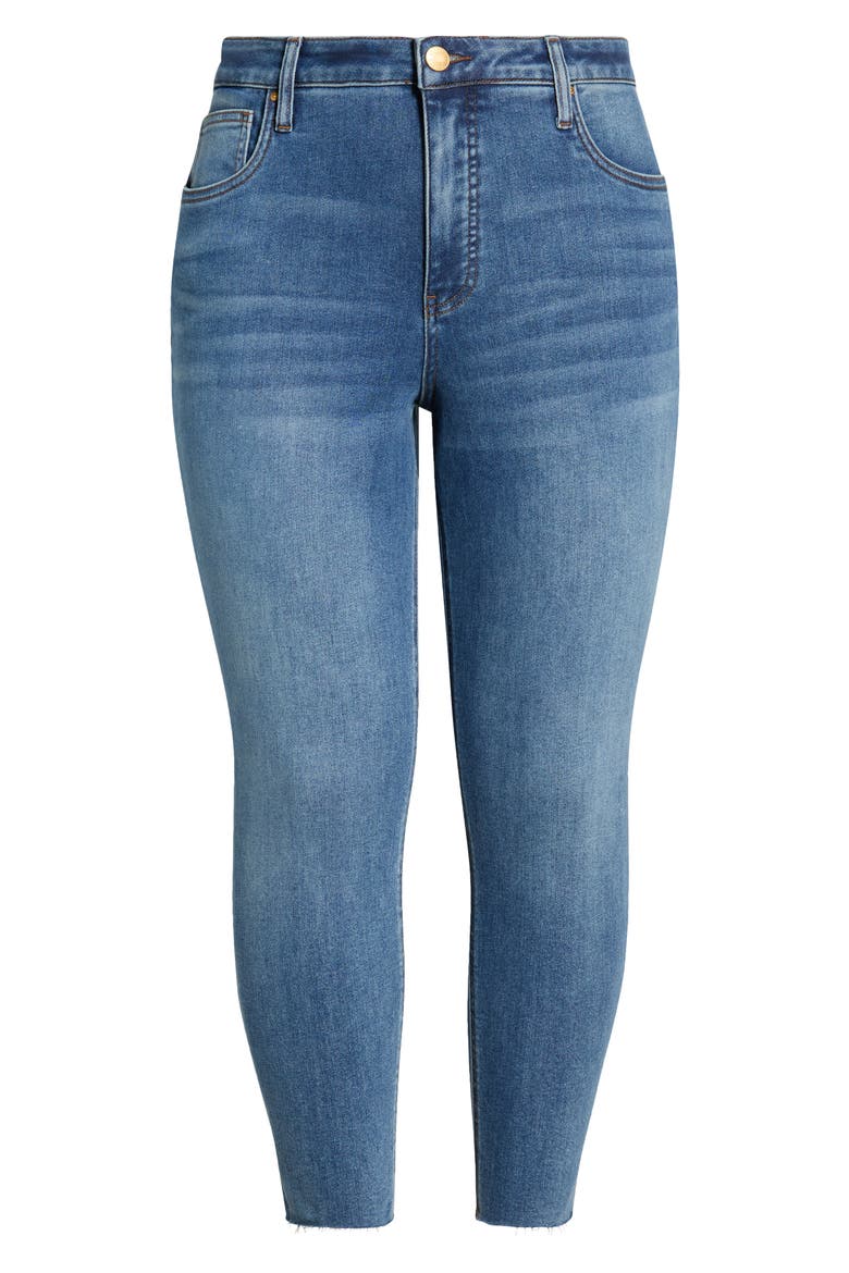 Rachael Fab Ab Raw Hem High Waist Crop Mom Jeans, Alternate, color, FAITHFUL