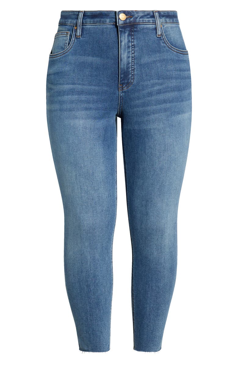 KUT from the Kloth Rachael Fab Ab Raw Hem High Waist Crop Mom Jeans, Alternate, color, Faithful