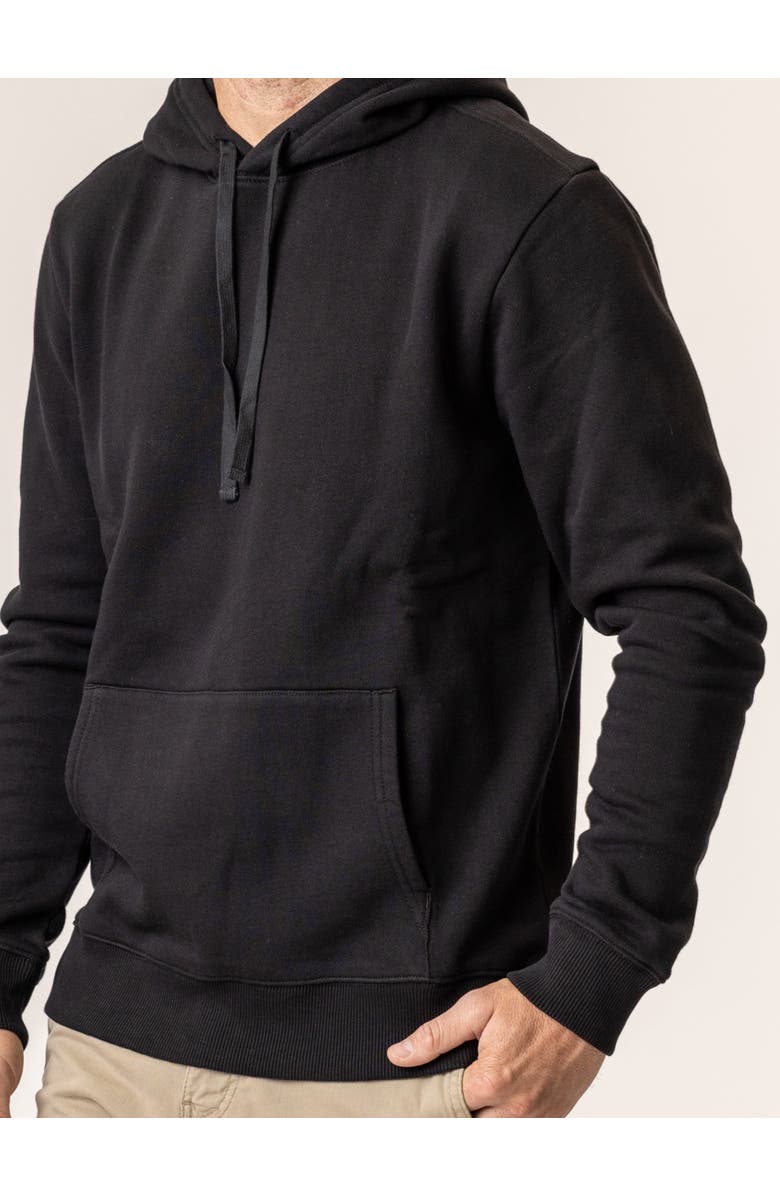 Vottera Organic Cotton Pullover Hoodies, Alternate, color, Black