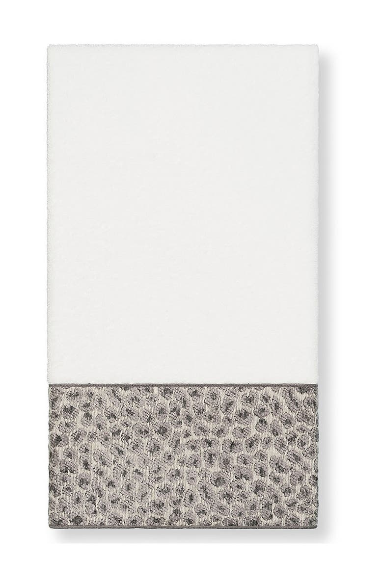 Linum Home Textiles Spots Embellished Bath Towel - White, Main, color, White