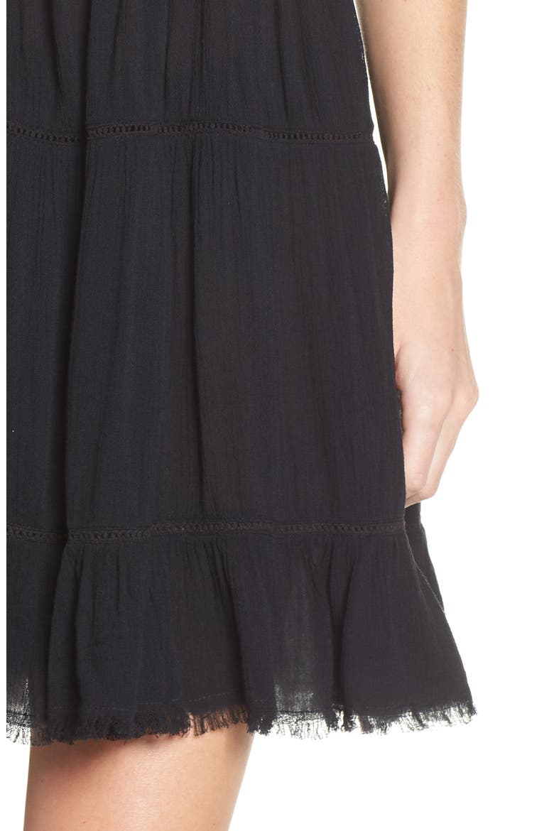 Cover-Up Minidress, Alternate, color, BLACK