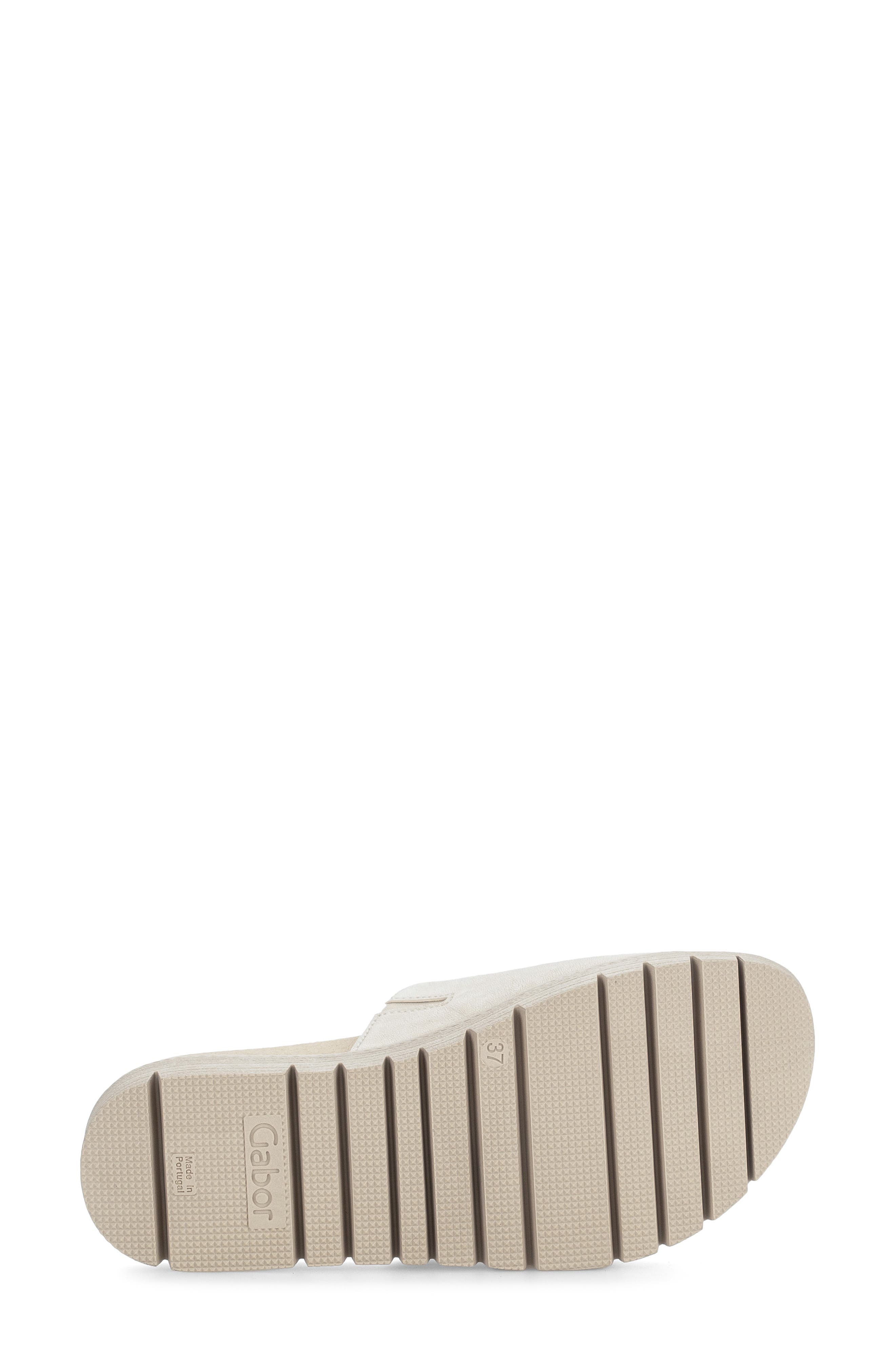 Gabor Platform Slide Sandal, Alternate, color, Panna