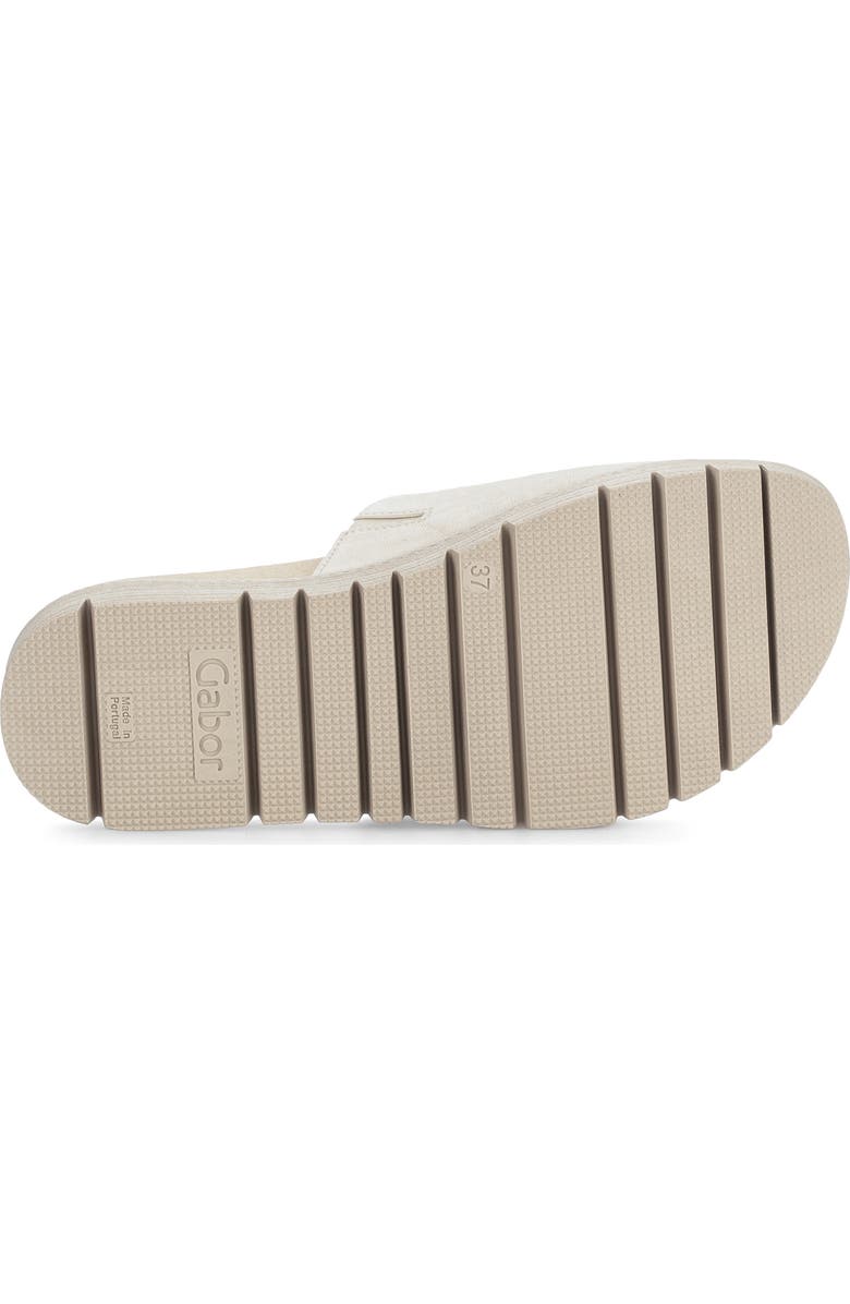 Gabor Platform Slide Sandal, Alternate, color, Panna