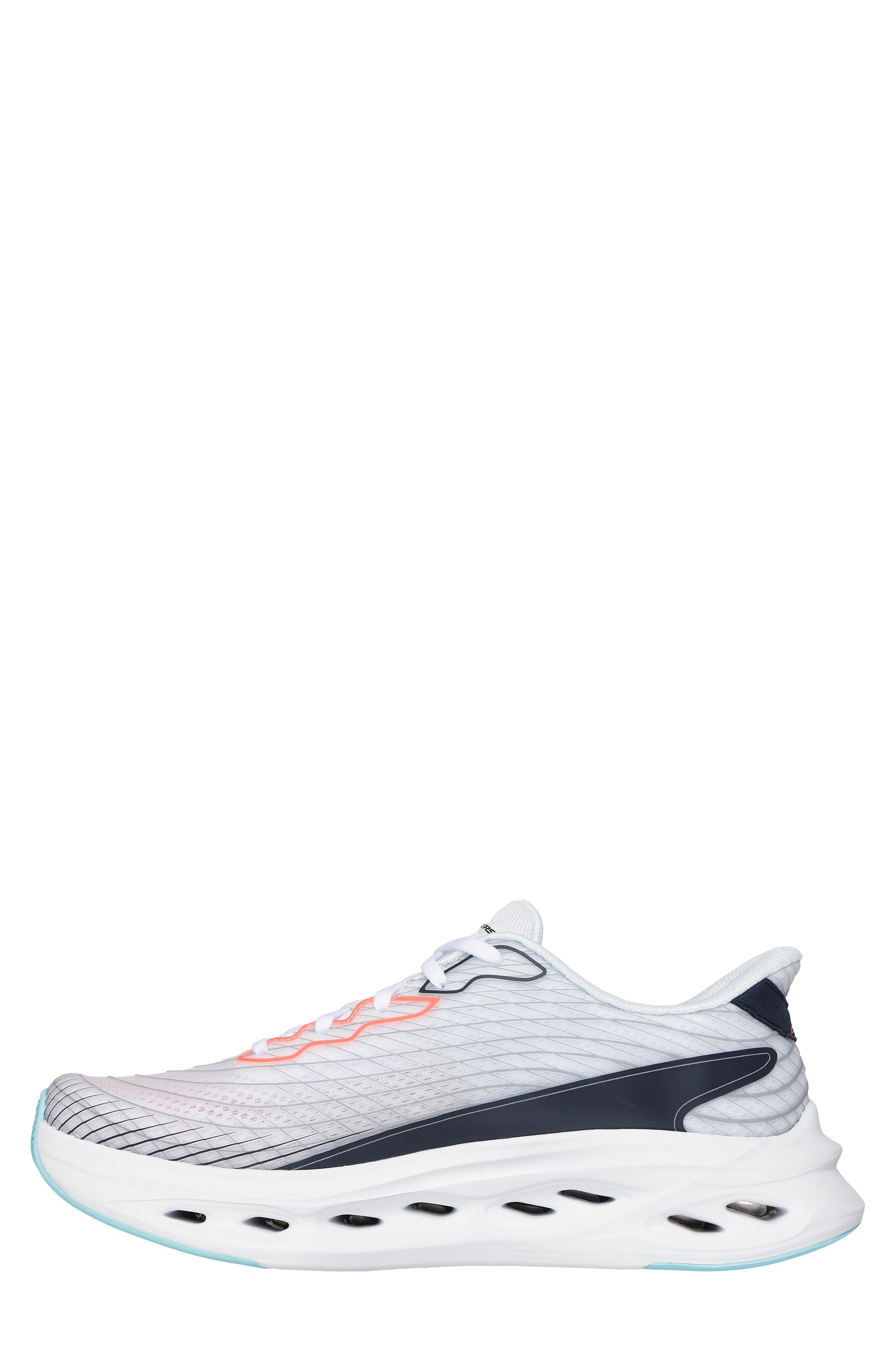 Hands Free Slip-Ins Max Cushioning Running Shoe, Alternate, color, WHITE MULTI