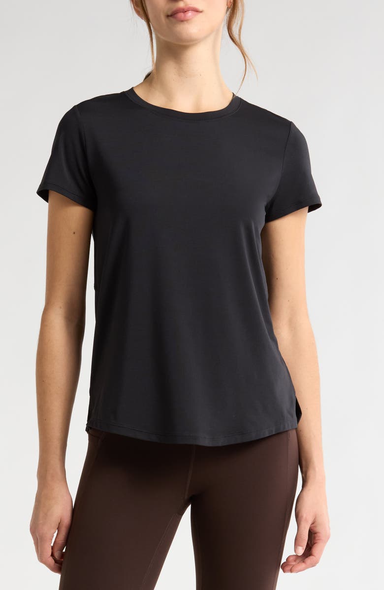 Zella Power T-Shirt, Main, color, Black
